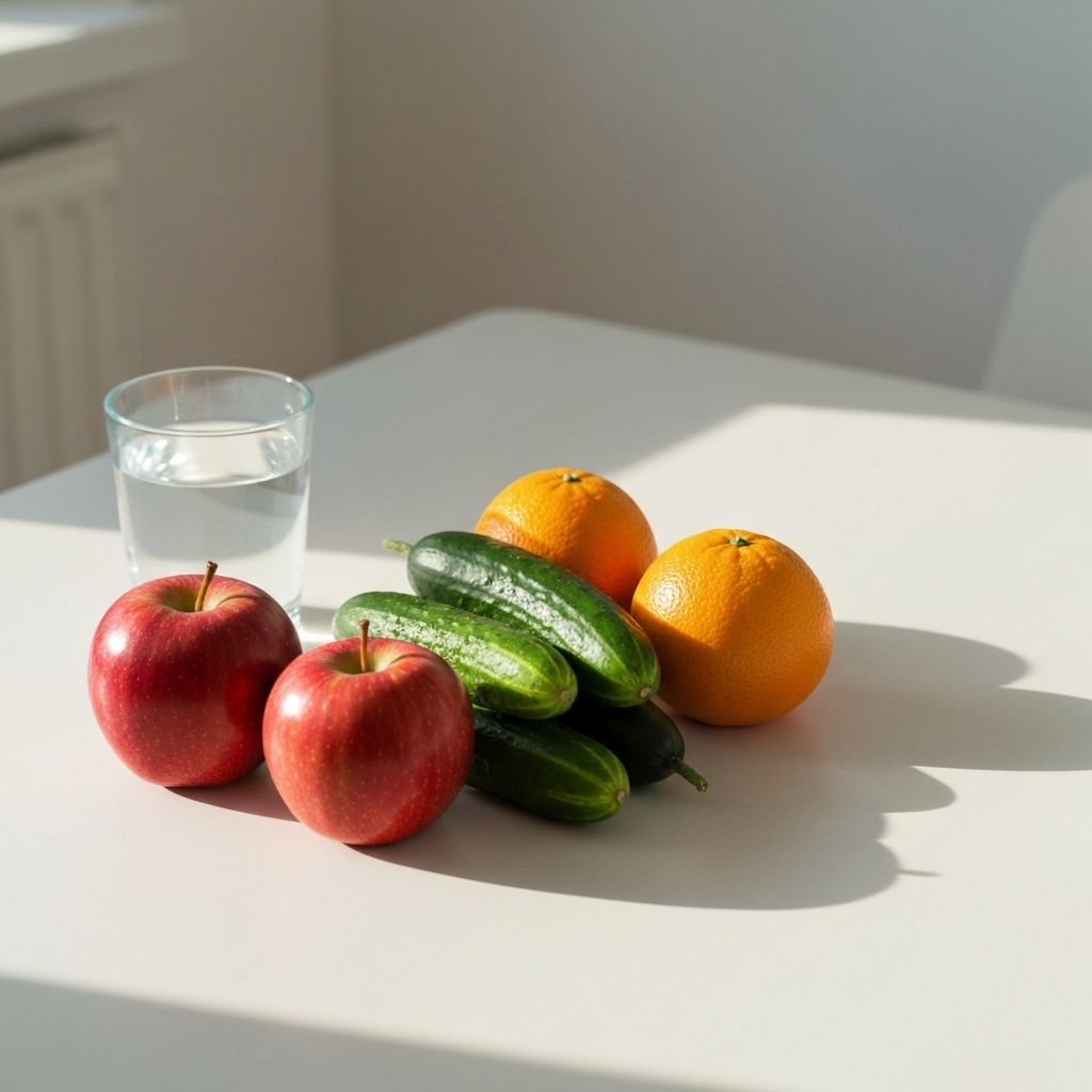 Fresh daily meal setup